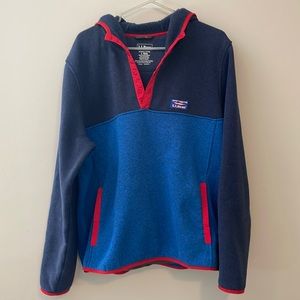 LLBean Men’s Sweater Fleece Hoodie, Large